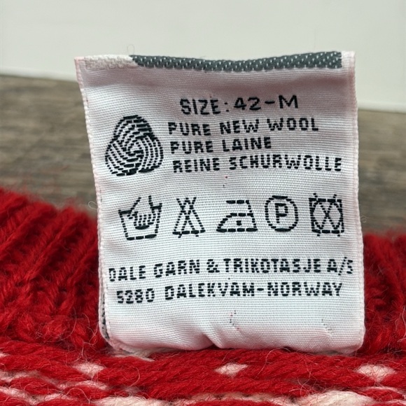 Dale Of Norway CASPER Vintage Norwegian Wool Cardigan Sweater Size Medium - Picture 6 of 10